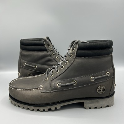 Timberland Authentic Mid Dark Grey Leather Walking Ankle Boots UK 7,5 EU 41,5
