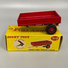 319 WEEKS FARM TRAILER (TIPPING) DINKY TOYS VINTAGE DIE-CAST VEHICLE ATTACHMENT
