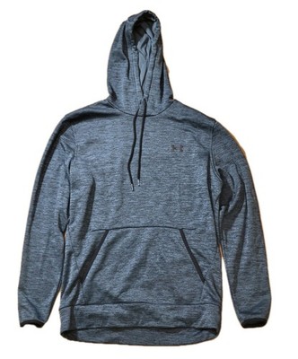 Under Armour Mem's Medium Blue Fleece Hoodie Pullover Sweatshirt ColdGear