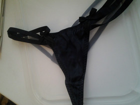 AGENT PROVOCATEUR RARE ICONIC BLACK DELILAH THONG SIZE 3 MEDIUM UK 10
