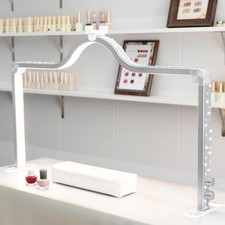 Nail Light for Desk Half Moon Light for Nail Desk 34Inch Foldable Table Lamp ...