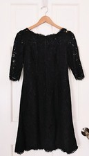 Eliza J Dress 8 Black Lace Fit And Flare Short Cocktail Party Formal Wedding 
