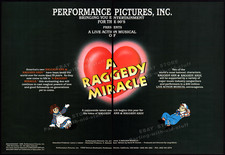 RAGGEDY ANN  ANDY   Orig. 1990 Trade AD / poster   Unproduced 30M Live Musical