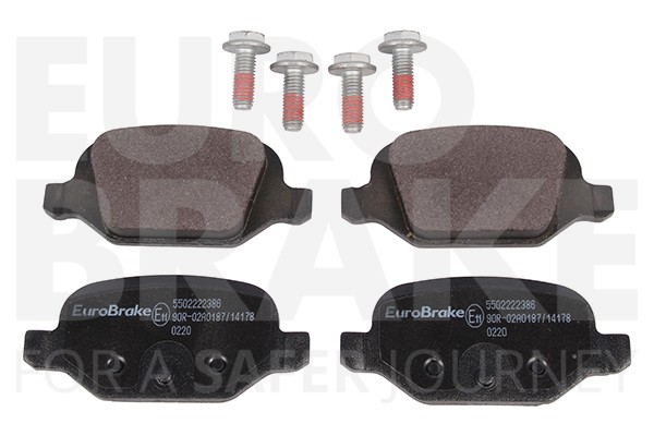 Eurobrake BremsbeläGe BremsklöTze FüR Fiat Panda 169 1.2 500 312_ 1.4 0.9-image