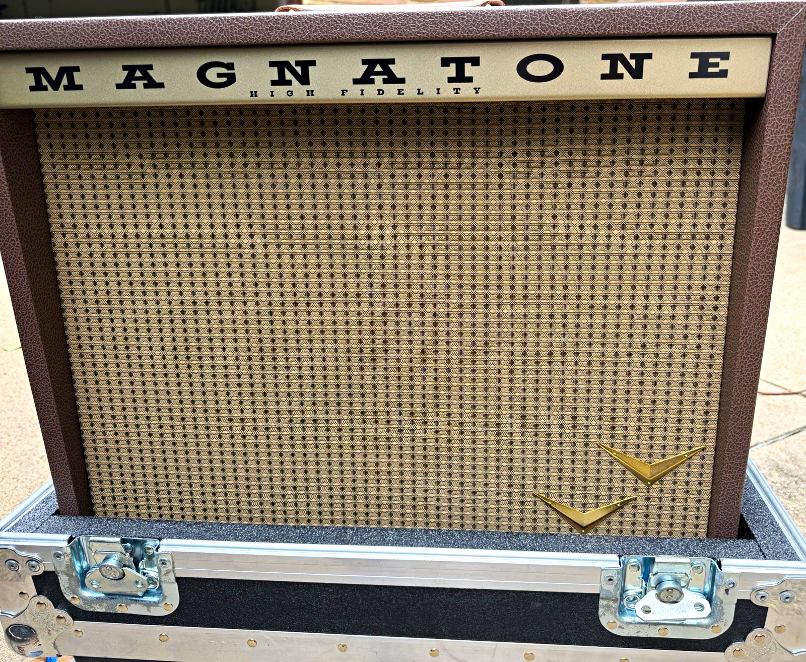Magnatone Panoramic Stereo Vacuum Tube 2x12watt 10”x2 speakers Combo Guitar Amp