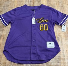 LSU Tigers Baseball Jersey 60 Hype  Vice Purple Womens Size Large NWT