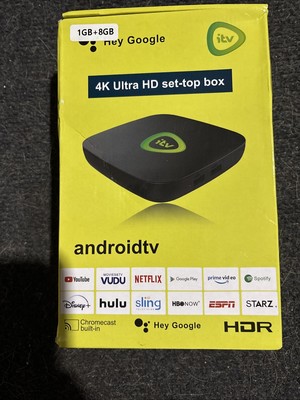 Android TV 4K Ultra HD set-top Box.  Turn Any TV into A Smart TV.