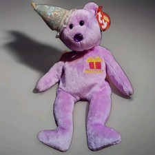 2002 Ty Beanie Babies February the Teddy Bear W/Tags 