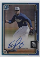 Fernando Perez Bowman Chrome 2015 Blue Refractor /150 Auto