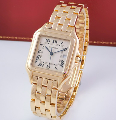 Cartier Panthere GM Armbanduhr Unisex mit Datum großes Modell Ref. 887968