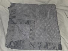 Cloud Island Baby Blanket Solid Gray Waffle Thermal Satin Trim 2021 Target