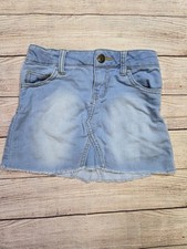 Cat and Jack girl's Classic denim skirt Size XS 4/5 Adjustable Waist