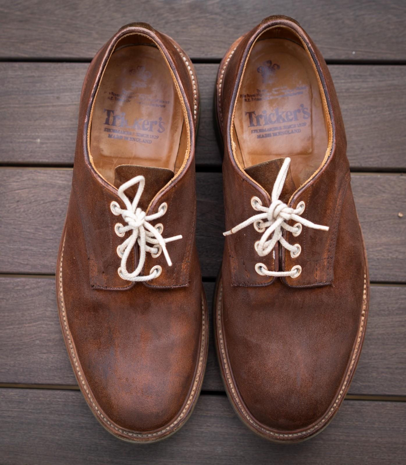 Trickers Daniel Tramping Shoe Brown Suede - Size UK 9.5 or US 10.5