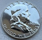 1962 Proof Franklin Half Dollar 90% Silver-INV#8762
