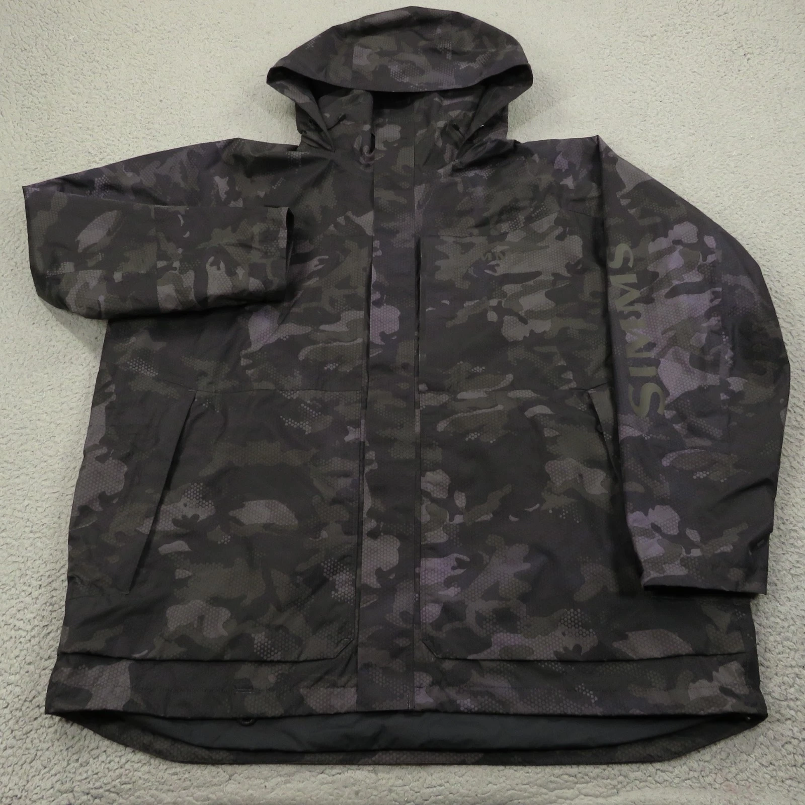 Simms Jacket Mens XXXL Hex Flo Camo Carbon Waterproof Shell Fishing Hooded Water
Opens in a new wind