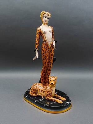 Capodimonte Italy Mario Pegoraro Ester Bassano Art Deco Lady