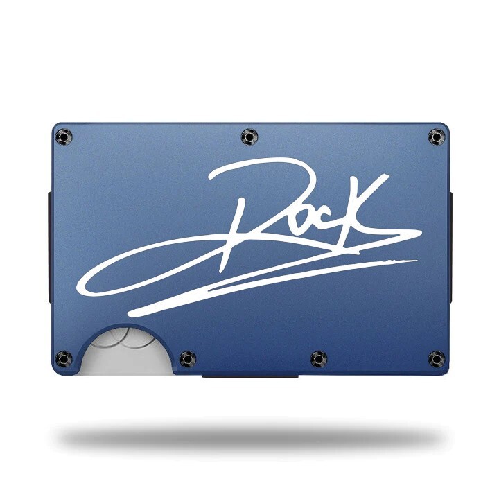 Custom Laser Engraved Wallet - THE ROCK DWAYNE JOHNSON - GREAT GIFT WALLET