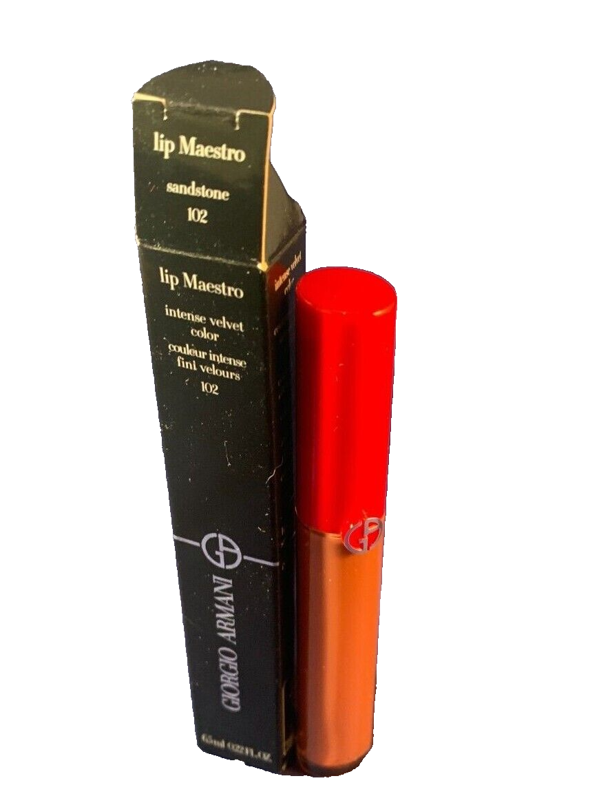 Giorgio Armani Lip Maestro Intense Velvet Color Sandstone 102 NEW IN  BOX