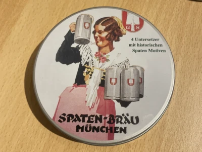 4 Untersetzer Spaten-Bräu München historische Motive - Bild 1 von 4
