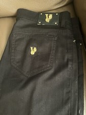 Rare Made In Italy VERSACE JEANS Women's Black Pants