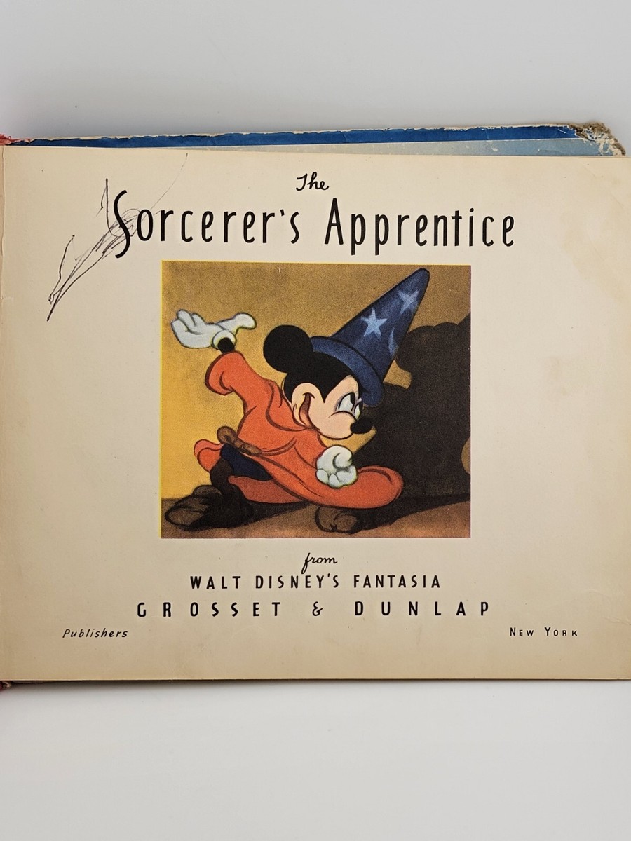 1940 FIRST EDITION THE SORCERER'S APPRENTICE FROM WALT DISNEY'S