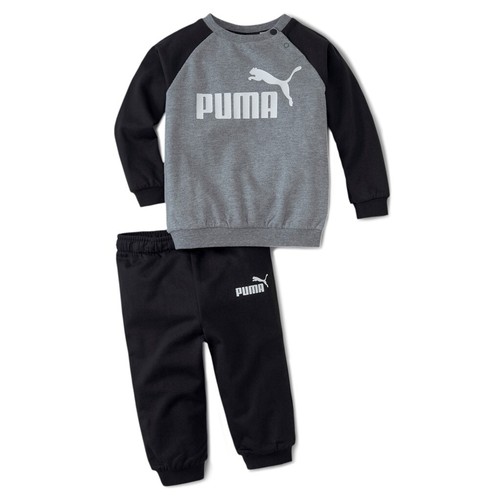 Puma Unisex Minicats Inf Raglan ESS Crew Jogger Baby Tracksuit - Picture 2 of 4