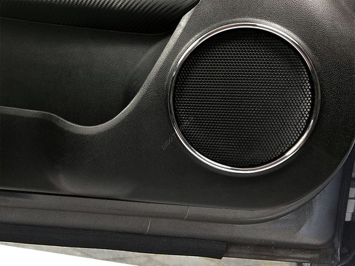 Fits Alfa Romeo MiTo Polierte Aluminium-Lautsprecherringe für die Türverkleidung - Bild 6 von 9
