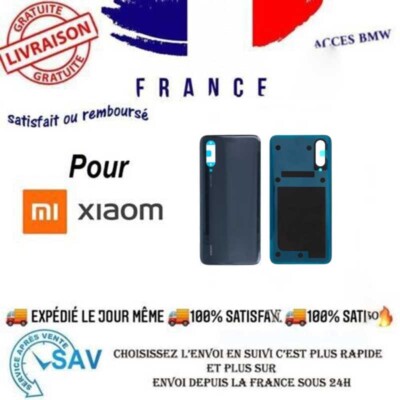 Cache Batterie + Vitre Arrière Pour Xiaomi Mi 9 Lite - Gris - Neuf