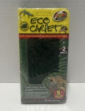 Zoo Med Eco Carpet for 5 gallon Reptile Terrarium 2 Pack - NEW/SEALED 