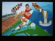 POSTCARD ARSENAL IN THE UFEA CUP
