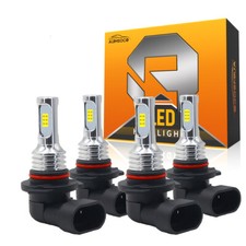 4X 9005 LED Headlight Bulbs 6500K High / Low Beam for Toyota RAV4 2013 2014 2015