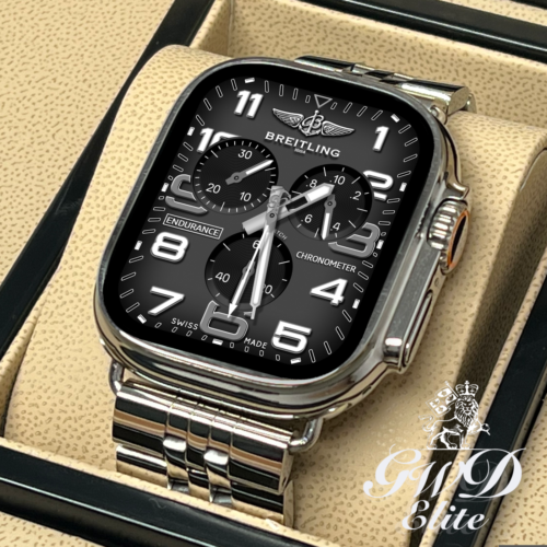24 mm Breitling Band nur für Apple Watch Ultra 49 mm Titan Band - Bild 1 von 3