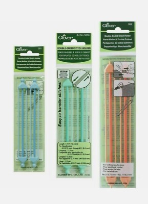 2er Pack Kleeblatt Doppelendiger Stichhalter Zopfnadel In Klein, Mittel & Groß