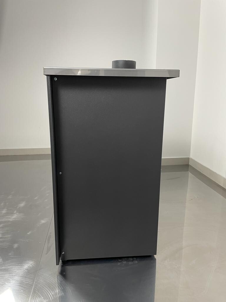 Stufa A Legna Esmeralda Con Forno - 15 Kw, Forno In Mattoni Refrattari, Made In Italy Per Cucina E Riscaldamento - Foto 6