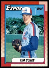Tim Burke 1990-91 Topps #195 Montreal Expos