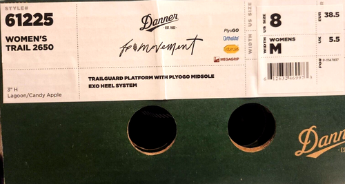 NUEVO Zapatos de Senderismo Danner FP Movement 61225 Trail 2650 Rojo Laguna Para Mujer EE. UU. 8 M - Imagen 12 de 13