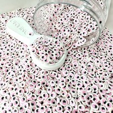 FAKE 5MM Pink Creepy Eyeball Polymer Clay Sprinkle Mix NOT EDIBLE D26-13