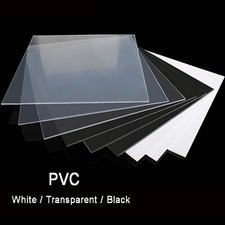 Clear / White / Black PVC Sheet Hard Plastic Plate 0.4/0.5/1/2/3/4mm Thickness