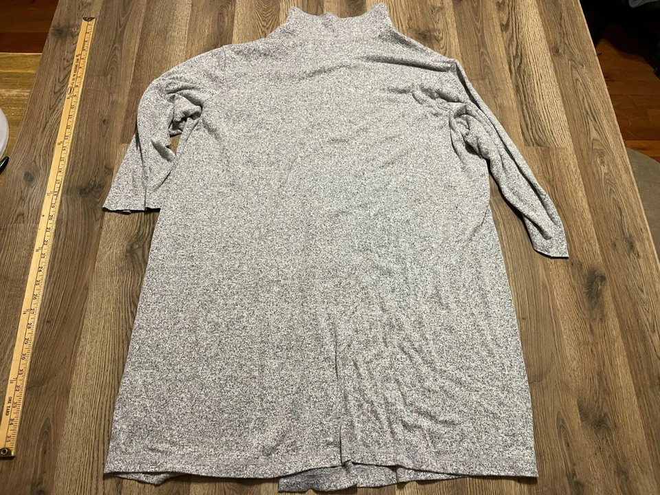 Sonoma свитер, женщин плюс 3 X, серый, кнопки кардиган, длинным рукавом - Изображение 2 из 4