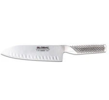 Global Classic Santoku Knife - Hollow Ground, 7 Inches