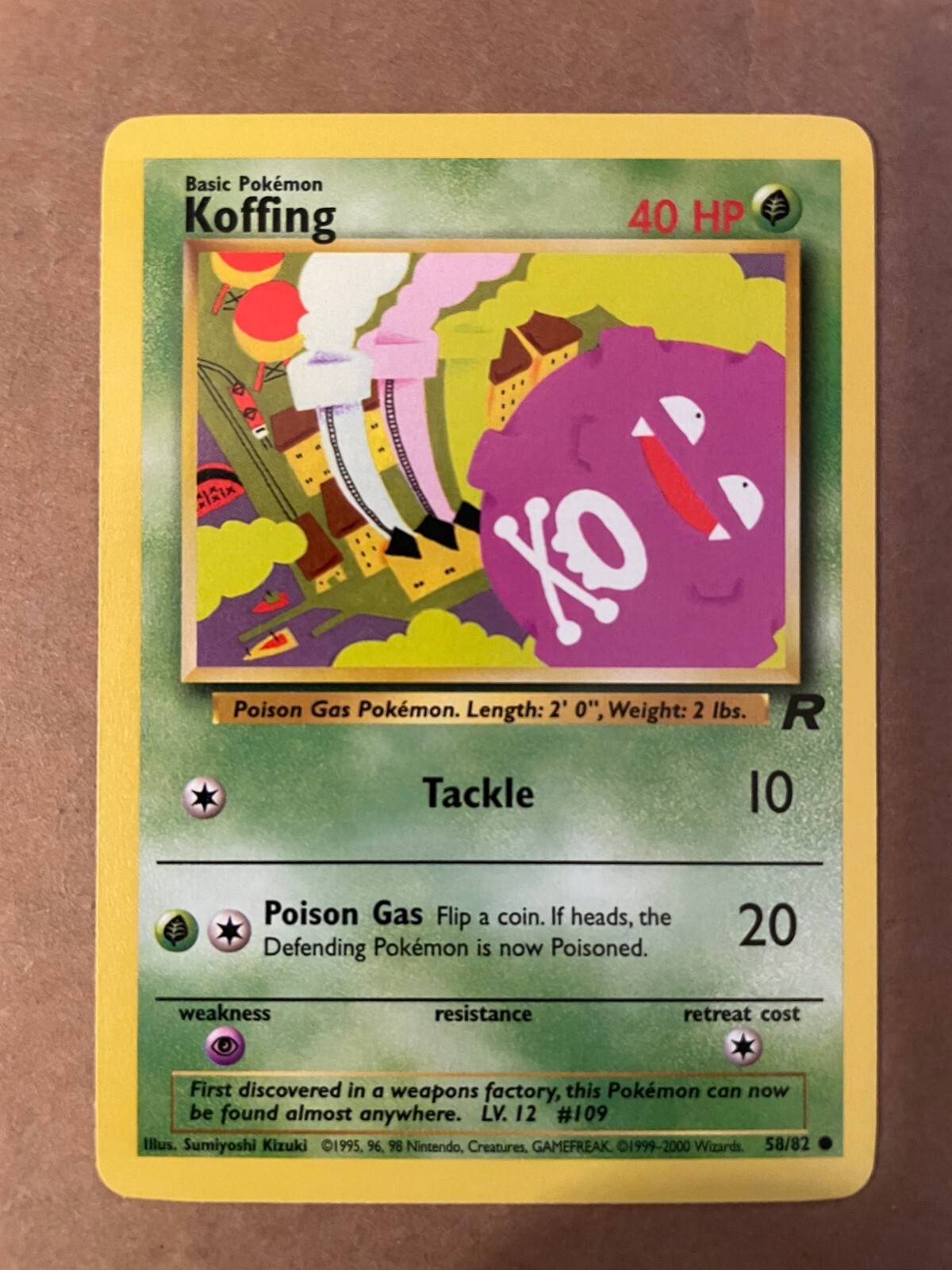 Pokemon Koffing 58/82 Team Rocket Near Mint See Pictures