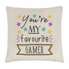 You're My Favourite Gamer Stars Cushion Cover Pillow Funny Best