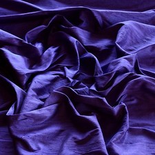 Iridescent Sapphire Dupioni 100 Silk Fabric, 44"/54" Wide, By The Yard S-115