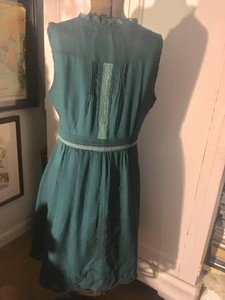 teal flapper dress