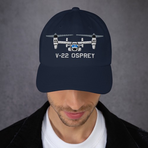 V-22 Osprey Tilt-Rotor Military Aircraft Embroidered Cap - Picture 2 of 13