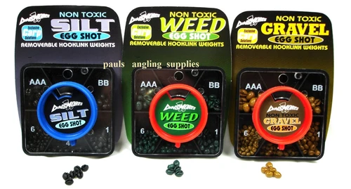 Dinsmores Egg Shot  Gravel , Weed , Silt   Coloured  Non Toxic Fishing Shot