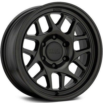 17x8.5 KMC KM717 Bully Ol 5x150 18 Satin Black Wheels Rims Set(4) 110.1