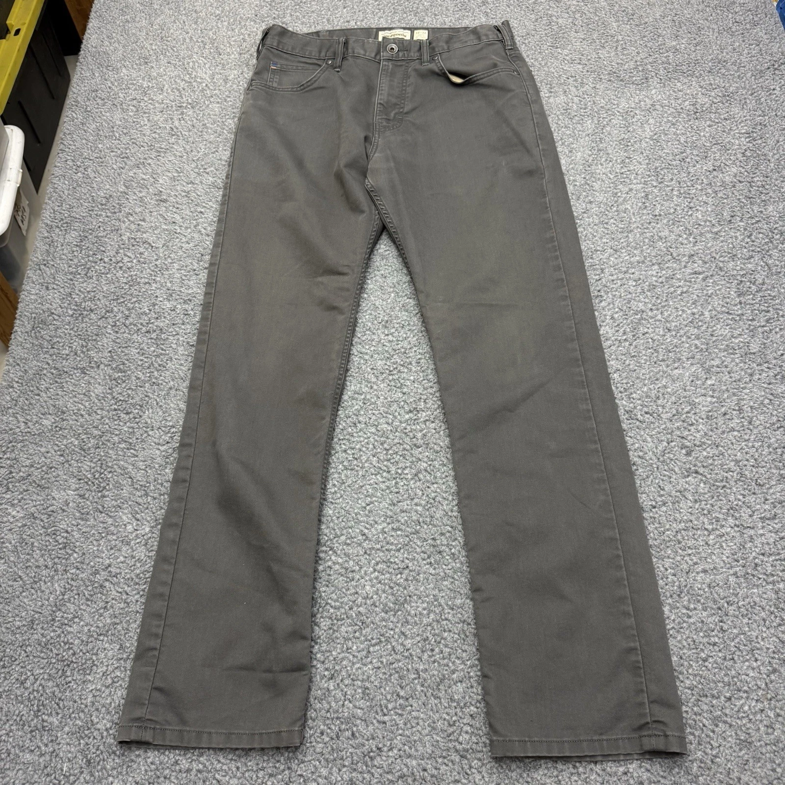 Patagonia Iron Clad Performance Twill Jeans Mens 32x32 Stretch Wicking Gray