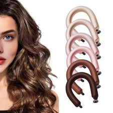 6 Pack Heatless Hair Curler, Curls Overnight 1 Count Pack of 6 , C