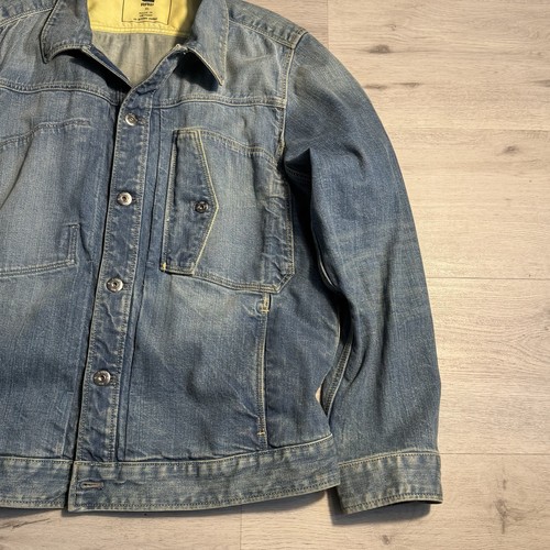 G-Star RAW Denim Jacket XL Button Front Faded Blue - Afbeelding 2 van 9